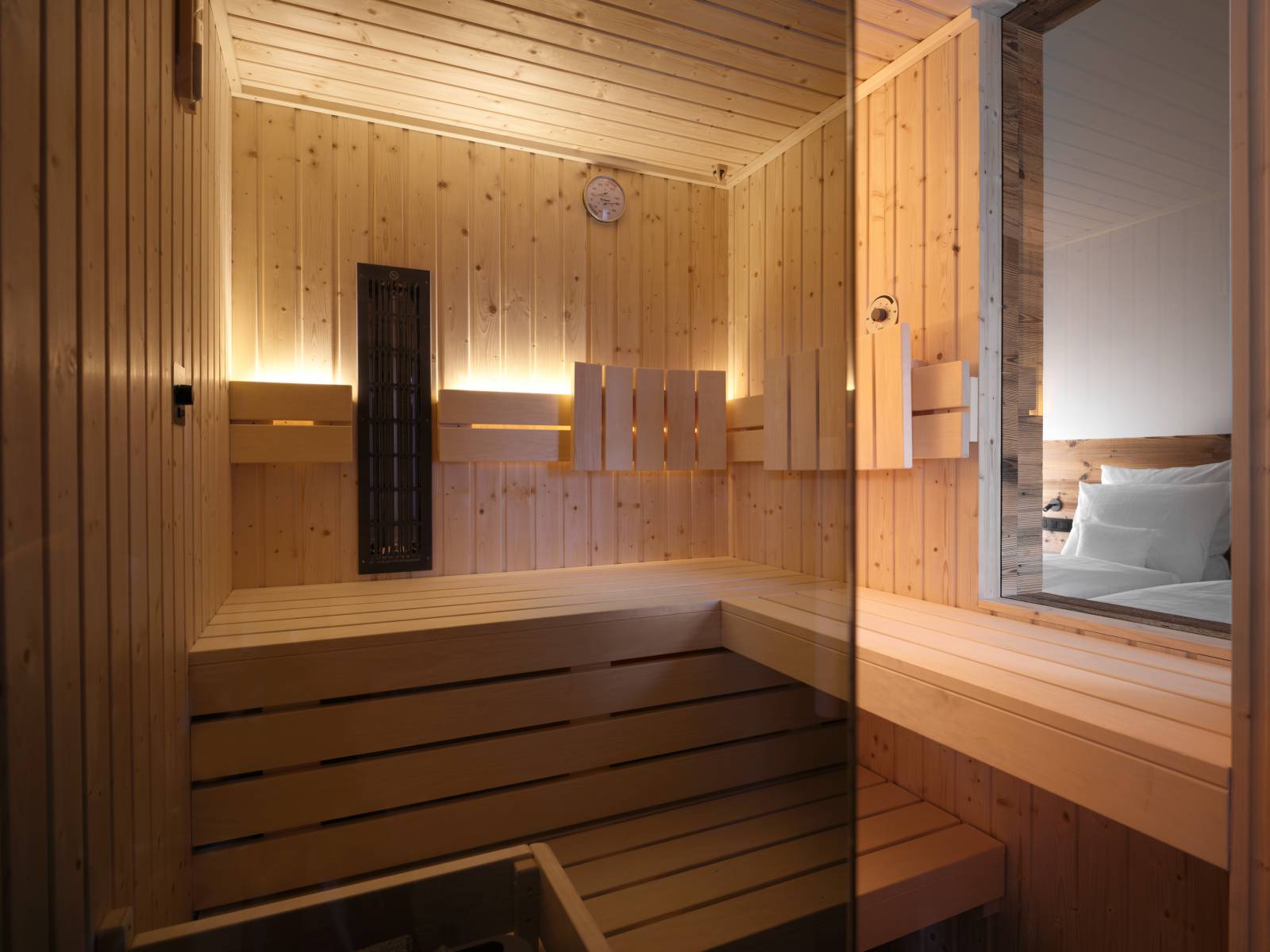 Private Sauna in der Suite im Naturhotel Bütgenbacher Hof