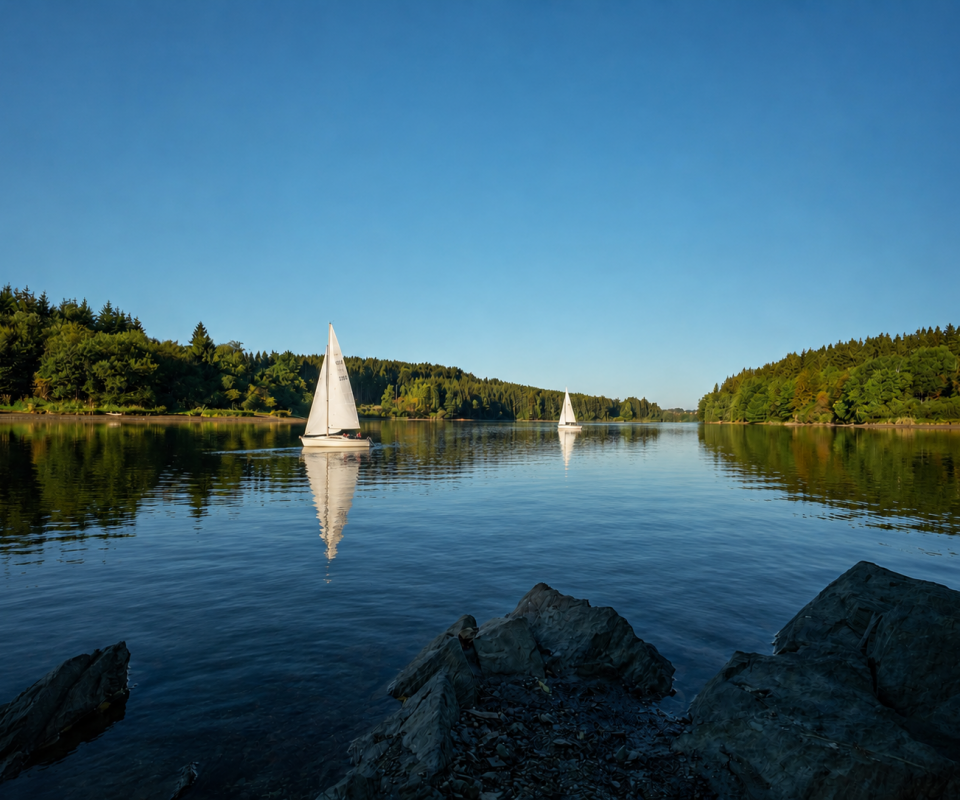 Waterfietsen en zeilen -  Bütgenbacher Hof