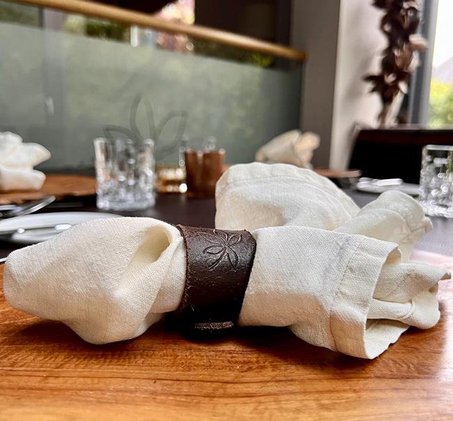 Linnen servetten in ons restaurant